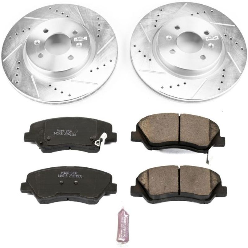 PSB Z23 Evolution Kit - Power Stop 12-18 Kia Rio Front Z23 Evolution Sport Brake Kit