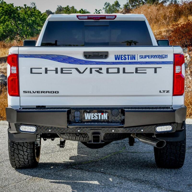 WES HDX Rear Bumpers - Westin 19-20 Chevy Silverado 1500 HDX Bandit Rear Bumper - Black