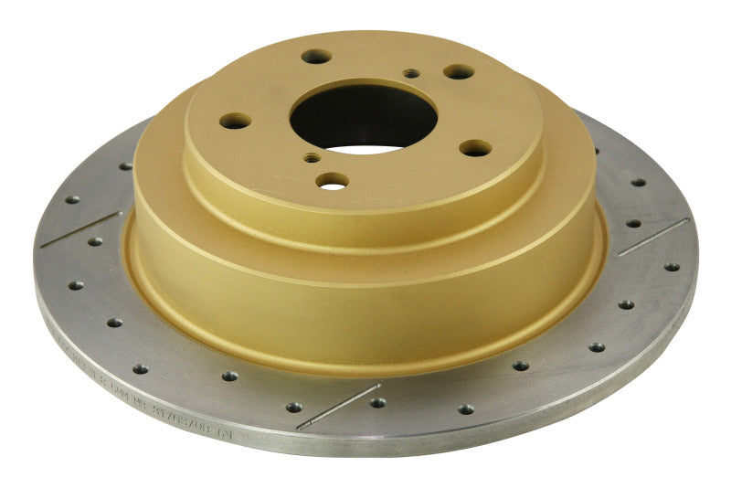DBA Street Slot&Drill Rotors - DBA 02-06 WRX / 98-07 Impreza 2.5L RS Rear Drilled & Slotted Street Series Rotor