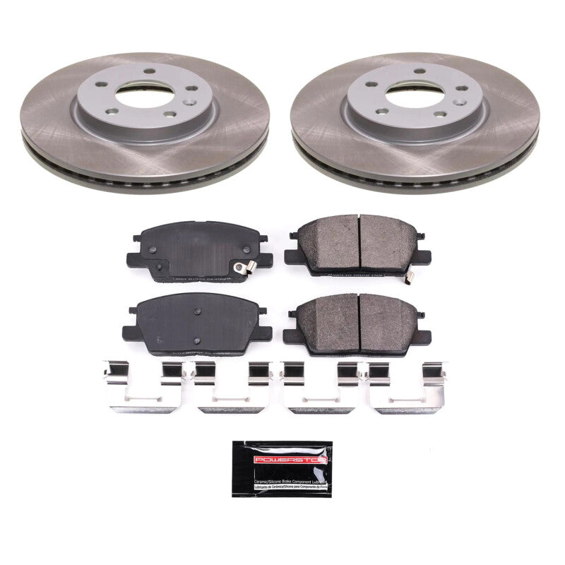 PSB Semi-Coated Rotor Kits - Power Stop 18-21 GMC Terrain Front Semi-Coated Rotor Kit