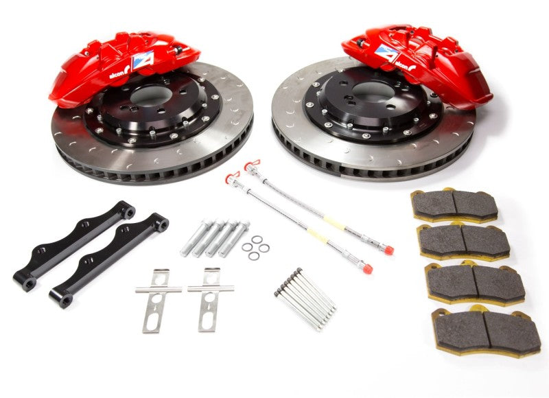 ALC Rear Brake Kits - Alcon 2015+ BMW M3 F80 380x32mm 4 Piston Rear Brake Upgrade Kit - Red