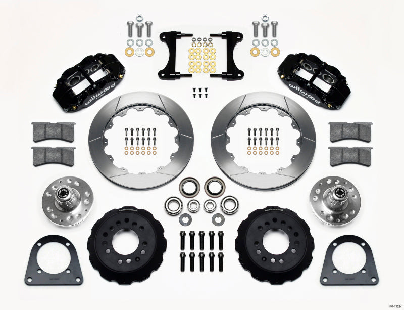 WIL Superlite Brake Kit - Wilwood Narrow Superlite 6R Front Hub Kit 12.88in TCI-IFS 71-78 (Pinto Based)