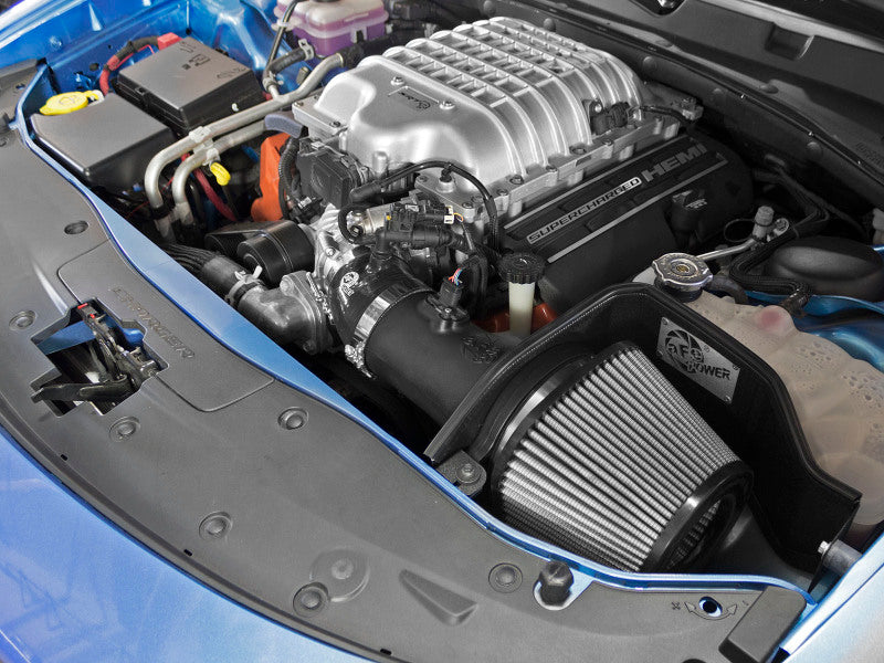 AFE Magnum FORCE Stage-2 Cold Air Intakes - aFe MagnumFORCE Intakes Stage-2 PDS AIS 15-16 Dodge Challenger SRT Hellcat 6.2L V8 (sc)