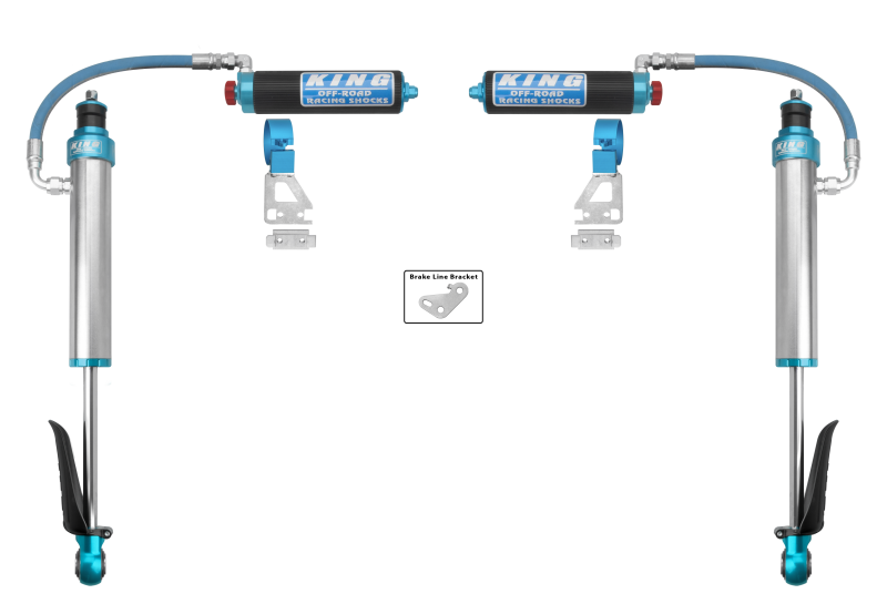 KIN 2.5 Coilovers - King Shocks 2024+ Toyota Tacoma 2.5 Dia Remote Reservoir Shock w/Adjuster (Pair) - Rear