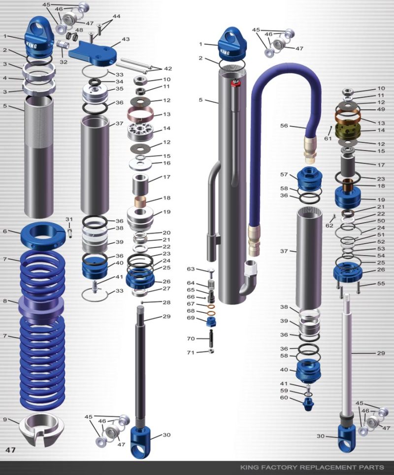 KIN Seal Caps - King Shocks 2.0 PR Seal Cap 3/4 Shaft