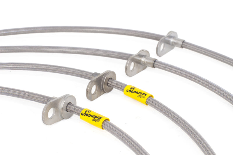 GR G-Stop Brake Line Kits - Goodridge 08-14 Subaru STi (w/Brembo Calipers) Stainless Steel Brake Line Kit