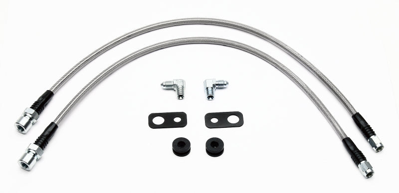 WIL Flexline Brake Hose - Wilwood Flexline Kit 2002 Mitsubishi Lancer w/ Forged Dynalite Front Caliper