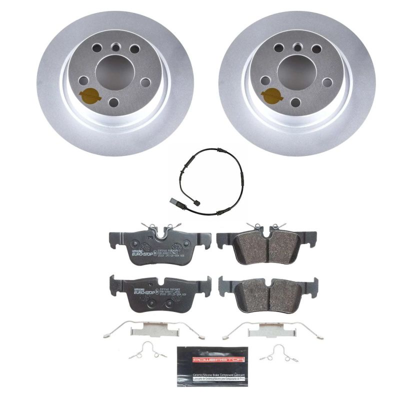 PSB Euro-Stop Kit - Power Stop 16-19 Mini Cooper Clubman Rear Euro-Stop Brake Kit
