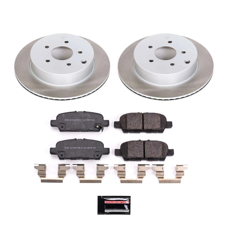 PSB Semi-Coated Rotor Kits - Power Stop 14-17 Infiniti QX70 Rear Semi-Coated Rotor Kit
