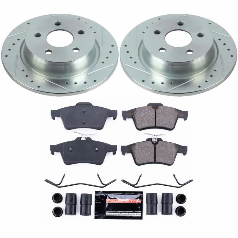 PSB Z23 Evolution Kit - Power Stop 18-19 Ford Transit Connect Rear Z23 Evolution Sport Brake Kit