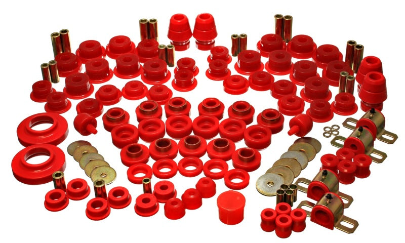 ES Hyper-Flex Sets - Red - Energy Suspension 07-11 Jeep JK 2dr Red Hyper-Flex Master Bushing Set