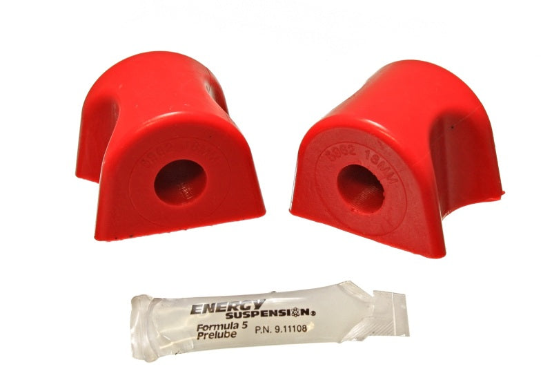 ES Sway Bar Bushings - Red - Energy Suspension 13 Scion FR-S / Subaru BRZ Red 18mm Front Sway Bar Bushing Kit