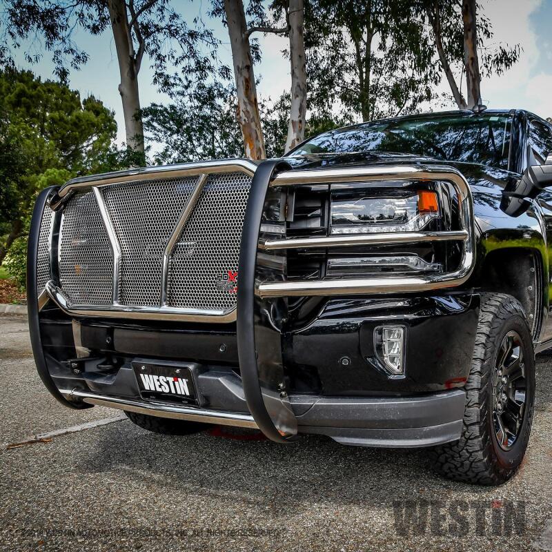WES HDX Grille Guards - Westin 2016-2018 Chevrolet Silverado 1500 HDX Grille Guard - SS
