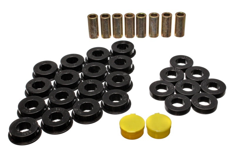 ES Cntrl Arm Bushings - Black - Energy Suspension 79-85 Mazda RX7 Black Rear Control Arm Bushing Set