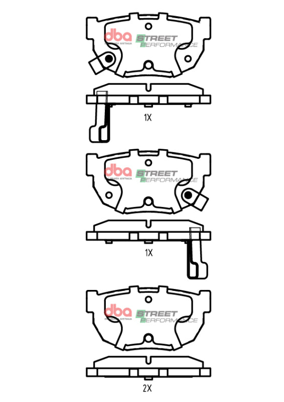 DBA SP Performance Brake Pads - DBA 89-93 Nissan Skyline GTS R32 SP Performance Rear Brake Pads