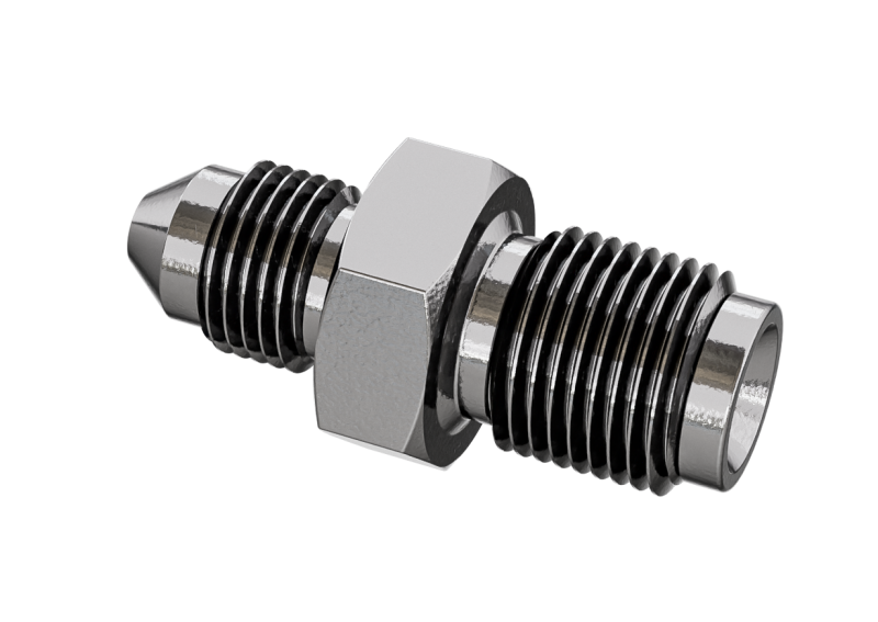 GR PWS Brake Line Fittings - Goodridge Straight Male Adaptor AN3 to AN3 Inverted