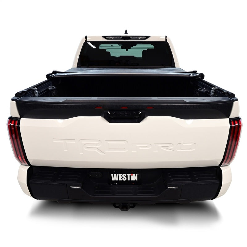 WES Soft Roll Tonneau Covers - Westin 22-24 Toyota Tundra 5.5ft. Bed Soft Roll Tonneau Cover - Black
