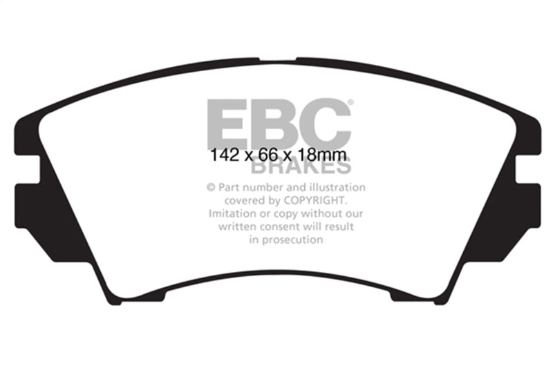 EBC Greenstuff Brake Pad Sets - EBC 10+ Buick Allure (Canada) 3.0 Greenstuff Front Brake Pads