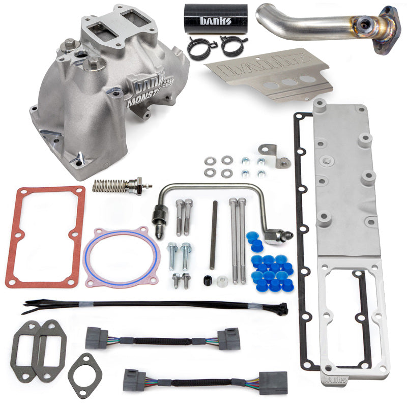 GBE Monster-Ram Intake - Banks Power 13-18 Ram 3500/4500/5500 6.7L Diesel Monster-Ram Intake System w/Fuel Line - Natural
