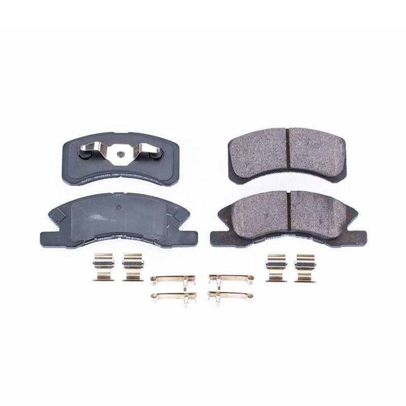 PSB Z17 Evolution Brake Pads - Power Stop 14-15 Mitsubishi Mirage Front Z17 Evolution Ceramic Brake Pads w/Hardware