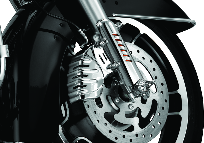 KUR Brake Covers D - Kuryakyn Caliper Covers For Brembo Calipers Chrome