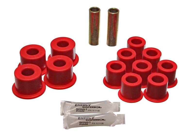 ES Spring/Shackle Bush - Red - Energy Suspension Amigo Rear Spring Bushings - Red