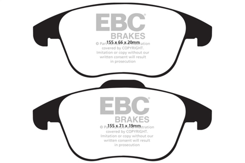 EBC Ultimax2 Brake Pad Sets - EBC 15 and up Audi Q3 2.0 Turbo Ultimax2 Front Brake Pads
