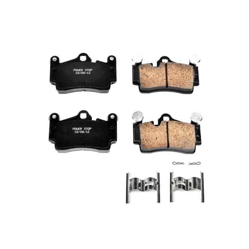 PSB Z17 Evolution Brake Pads - Power Stop 07-15 Audi Q7 Rear Z17 Evolution Ceramic Brake Pads w/Hardware