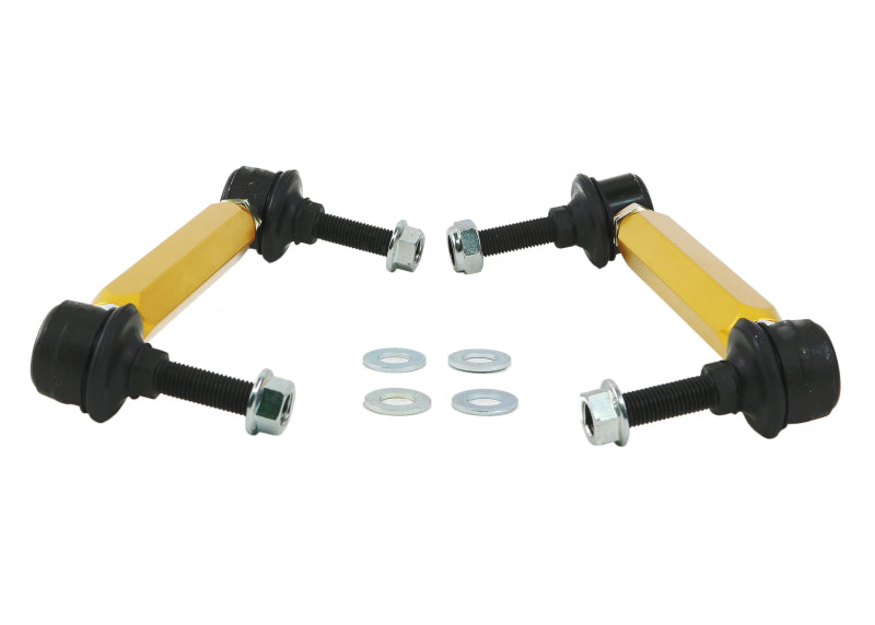 WL Sway Bar Links - Whiteline Universal Swaybar Link Kit-Heavy Duty Adjustable Ball Joint