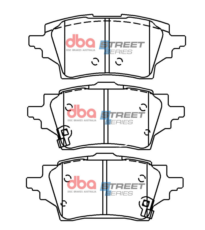 DBA Street Series Brake Pads - DBA 2019+ Toyota Corolla (ZRE211/ZWE211) Street Series Rear Brake Pads