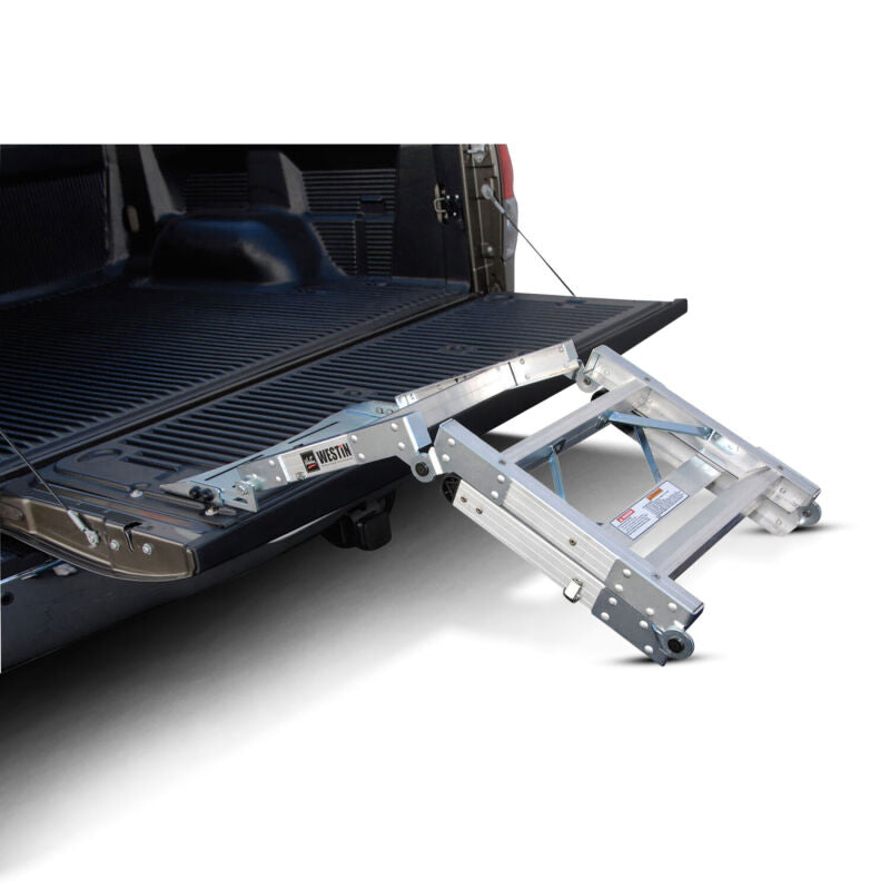 WES Truck-Pal Tailgate Ladder - Westin Truck-Pal Tailgate Ladder - Aluminum