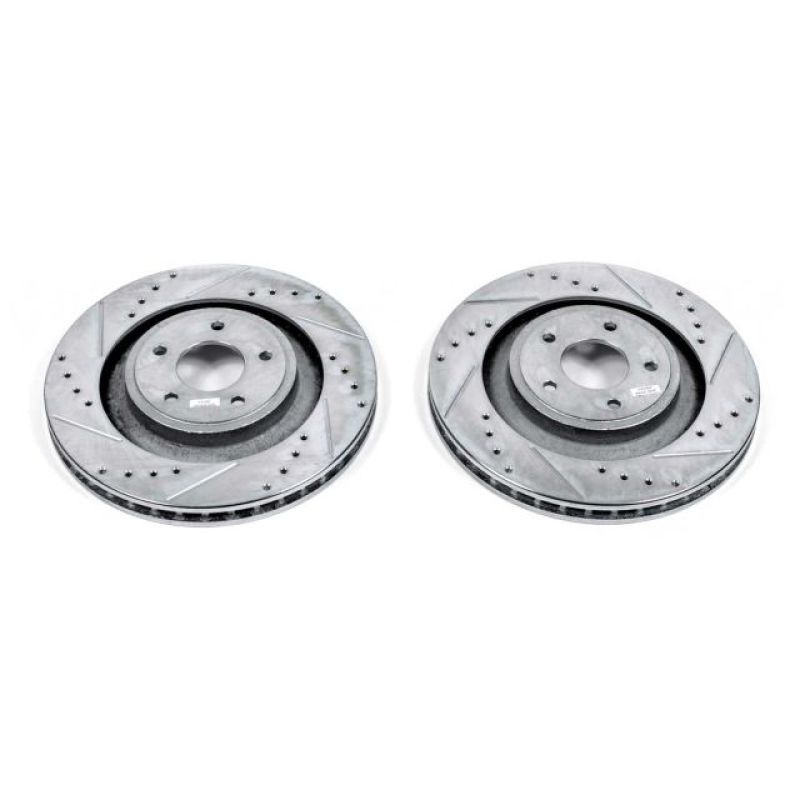 PSB Evolution Drill/Slot Rotor - Power Stop 13-14 Chrysler 200 Front Evolution Drilled & Slotted Rotors - Pair