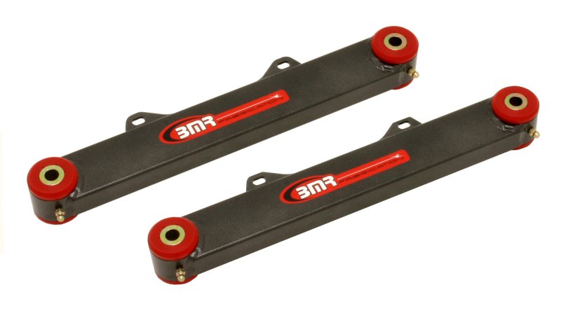 BMR Toe Rods - BMR 10-15 5th Gen Camaro Rear Non-Adj. Toe Rods (Polyurethane) - Black Hammertone