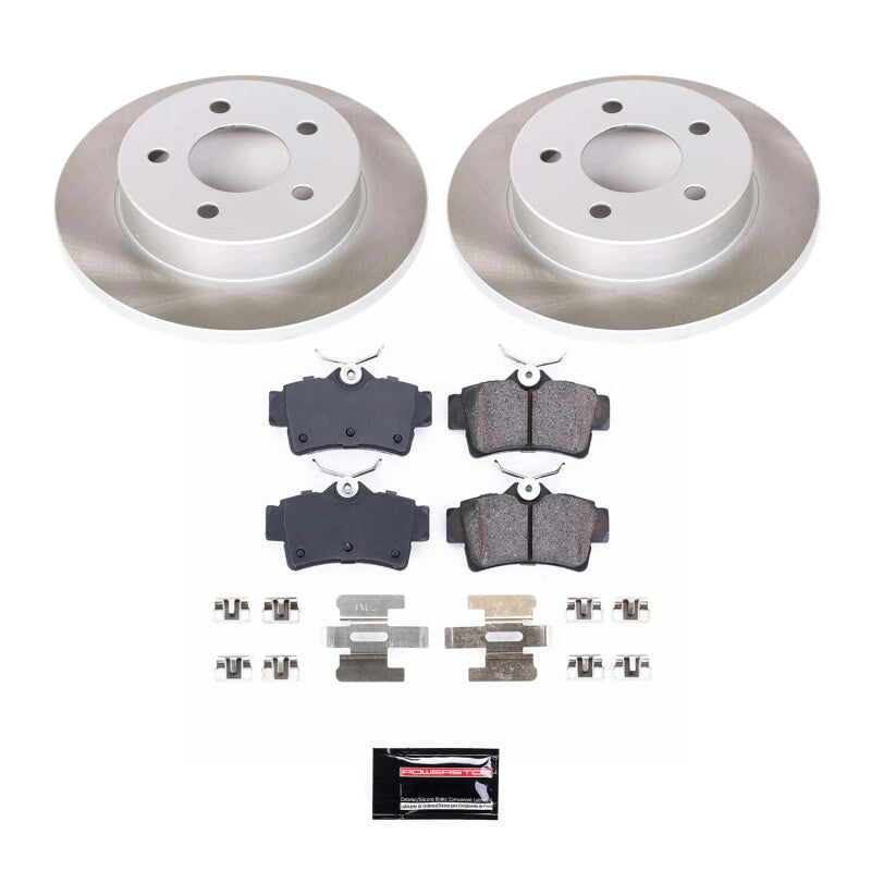 PSB Semi-Coated Rotor Kits - Power Stop 94-04 Ford Mustang Rear Semi-Coated Rotor Kit