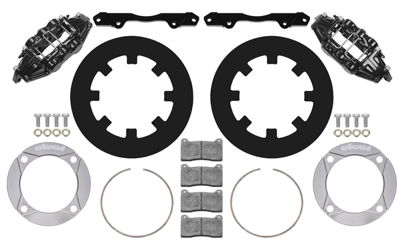 WIL UTV Big Brake Kits - Wilwood 2014+ Polaris RZR XP 1000 Front Kit 11.25in - Black