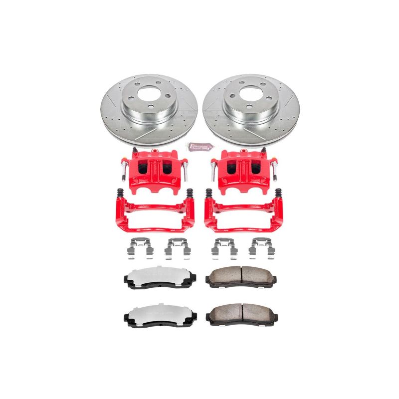 PSB Z36 Truck & Tow Kit w/Cals - Power Stop 01-03 Ford Explorer Sport Front Z36 Truck & Tow Brake Kit w/Calipers