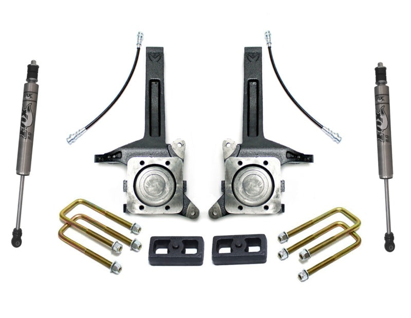MXT Lift Spindles - MaxTrac 07-18 Toyota Tundra 2WD 3.5in/2in MaxPro Elite Spindle Lift Kit w/FOX Shocks