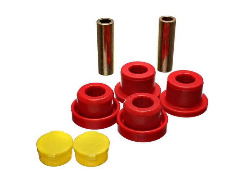 ES Strut Bushings - Red - Energy Suspension 99-04 Ford F-350 2WD Red Radius/Strut Arm Bushing Set