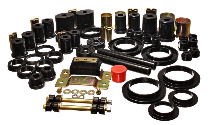 ES Hyper-Flex Sets - Black - Energy Suspension 94-95 Ford Mustang Black Hyper-flex Master Bushing Set w/ V-8