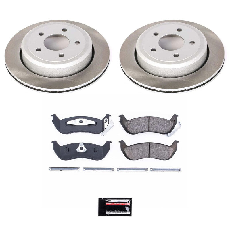 PSB Semi-Coated Rotor Kits - Power Stop 03-04 Mercury Marauder Rear Semi-Coated Rotor Kit