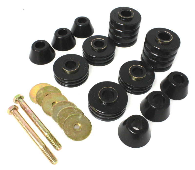 ES Body Mounts - Black - Energy Suspension 73-80 GM C2500/C3500/K1500/K20/K30 Body(cab) Mount Set