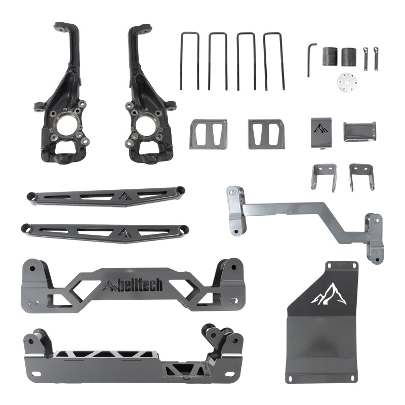 BT Lift Kits - Belltech 15-20 FORD F150 4WD 6in Lift Kit w/ Rear Trail Performance Shocks Only