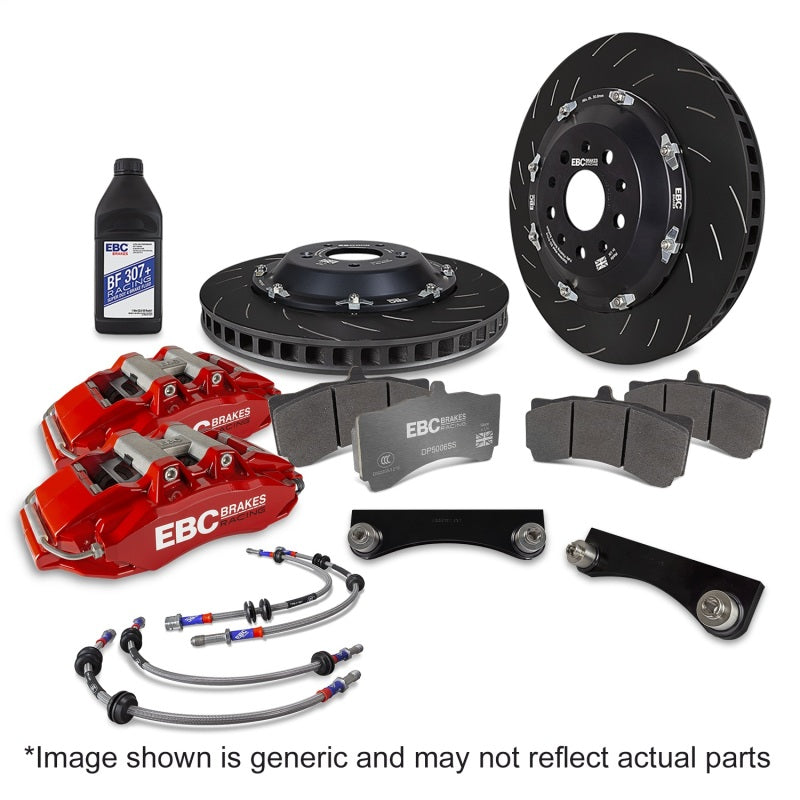 EBC Big Brake Kits - EBC Racing 2023+ Nissan 400Z Yellow Apollo-6 Calipers 380mm Rotors Front Big Brake Kit