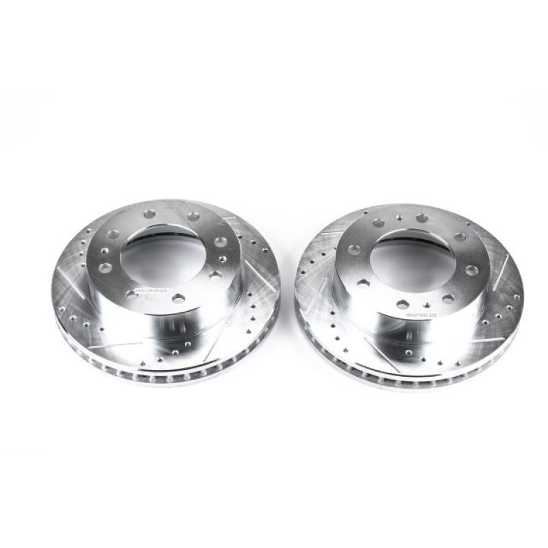 PSB Evolution Drill/Slot Rotor - Power Stop 02-04 Chevrolet Avalanche 2500 Front Evolution Drilled & Slotted Rotors - Pair