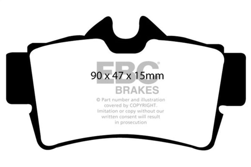 EBC Redstuff Brake Pad Sets - EBC 94-04 Ford Mustang 4.6 Cobra Redstuff Rear Brake Pads