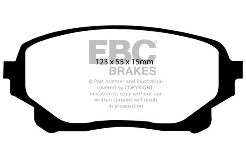 EBC Greenstuff Brake Pad Sets - EBC 05-06 Suzuki XL-7 2.7 Greenstuff Front Brake Pads
