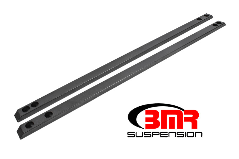 BMR Jacking Rails - BMR 15-17 S550 Mustang Super Low Profile Chassis Jacking Rails - Black Hammertone