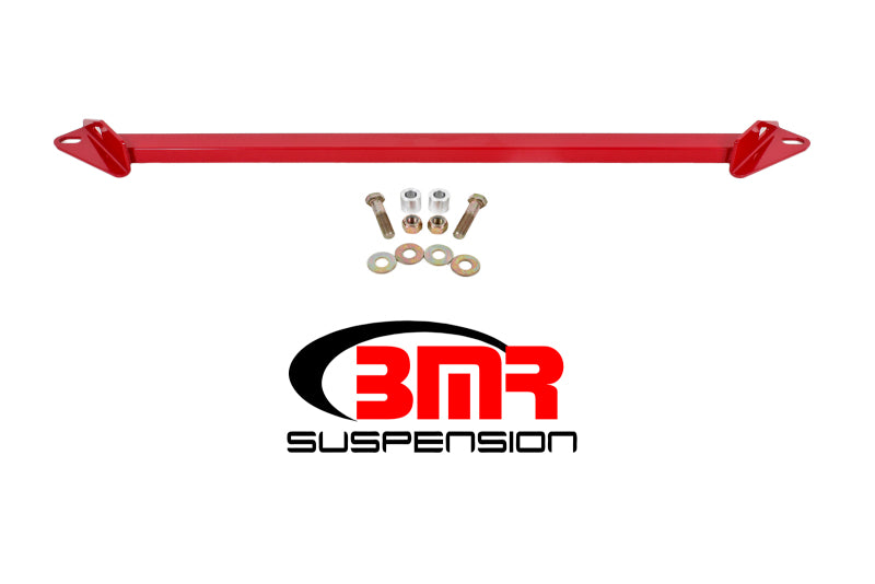 BMR Subframe Connectors - BMR 15-17 S550 Mustang Front 2-Point Subframe Chassis Brace - Red