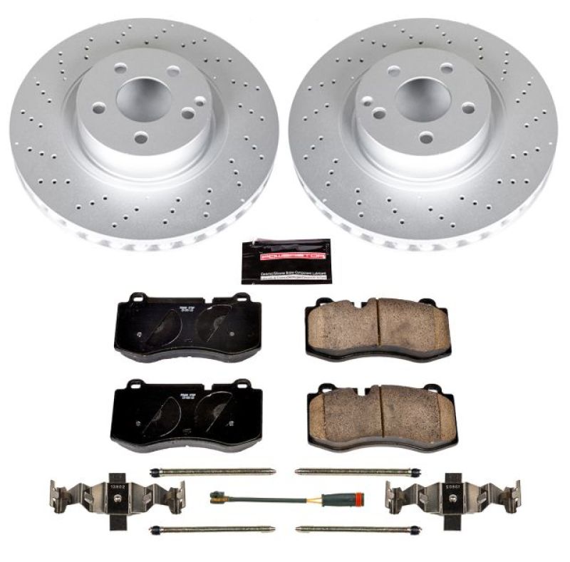 PSB Z23 Evolution Coated Kit - Power Stop 07-08 Mercedes-Benz CL550 Front Z23 Evolution Sport Coated Brake Kit