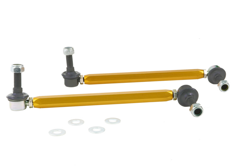 WL Sway Bar Links - Whiteline Universal Sway Bar - Link Assembly Heavy Duty Adjustable Steel Ball
